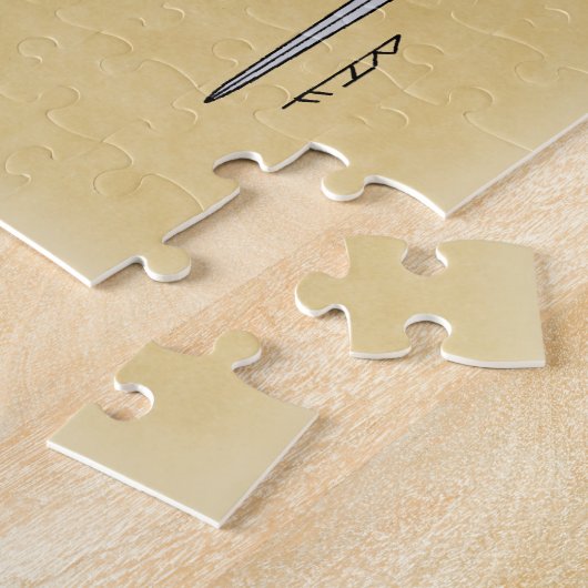 中世3本の刀2016 ジグソーパズル (側面)