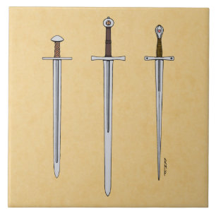 中世3本の刀2016 タイル