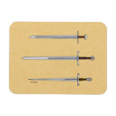 中世3本の刀2016 マグネット (横)