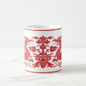 中世/ルネッサンスのワイバーンズのコーヒーマグ コーヒーマグカップ (中央)