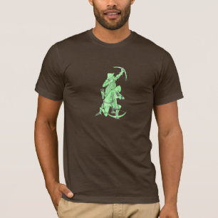 中世ArcherおよびCrossbowman -緑 Tシャツ