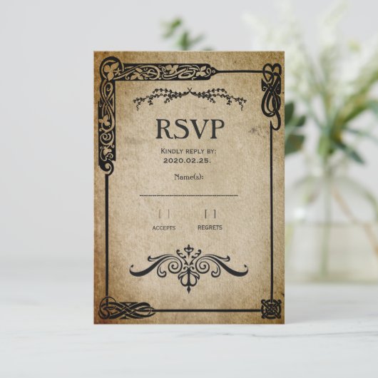 中世RSVP 出欠カード (スタンド正面)