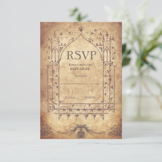 中世RSVP 出欠カード (スタンド正面)