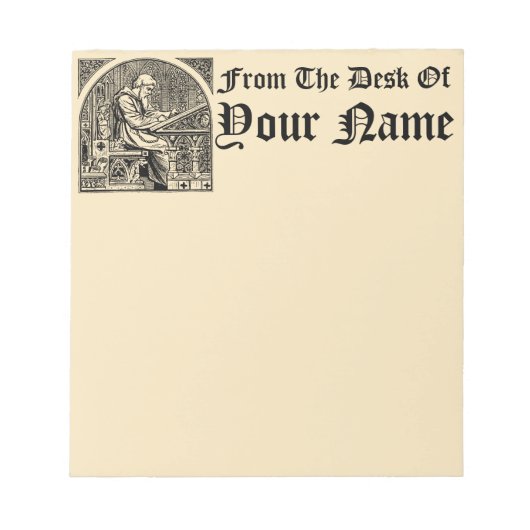 中世Scriptrium Scribeテンプレートメモ帳 ノートパッド (正面)