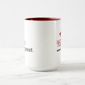 中二階のマグ: 読書。 書いて下さい。 繰り返して下さい マグカップ (中央)