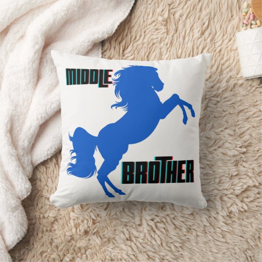 中兄馬の育成 クッション (ブランケット)