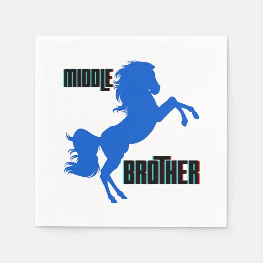 中兄馬の育成 スタンダードカクテルナプキン (正面)