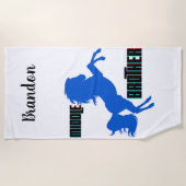 中兄馬の育成 ビーチタオル (正面)