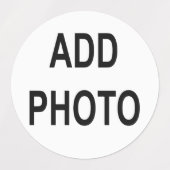 中円防水ラベル、追加文字、追加アイコン ラベル (デザイン1)