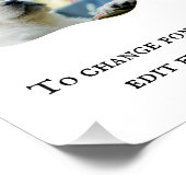 中分類12写真・文字ユニークパーソナライズされた ポスター (コーナー)