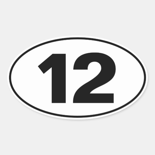 中分類12 楕円形シール (正面)