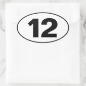 中分類12 楕円形シール (バッグ)