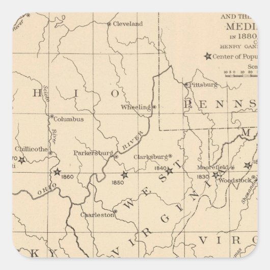 中分類16人口セン17901900 スクエアシール (正面)