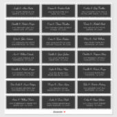 中分類21黒結婚個体住所 シール (シート)