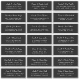 中分類21黒結婚個体住所 シール