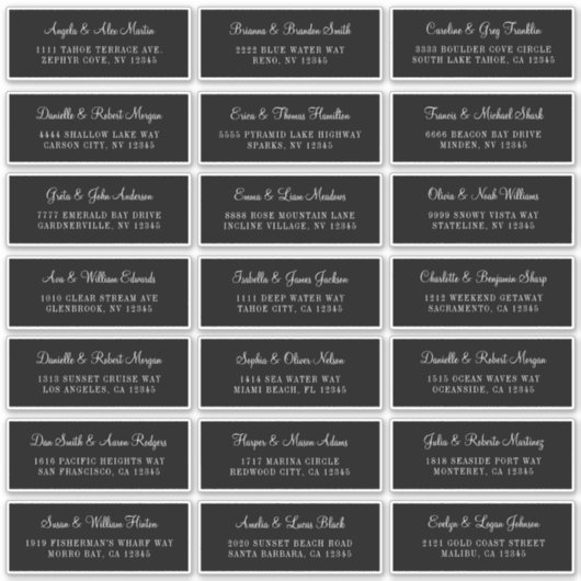 中分類21黒結婚個体住所 シール (正面)