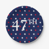 中分類47赤白海軍星業報国 ペーパープレート (正面)