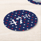 中分類47赤白海軍星業報国 ラウンドペーパーコースター (アングル)