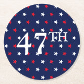 中分類47赤白海軍星業報国 ラウンドペーパーコースター (正面)