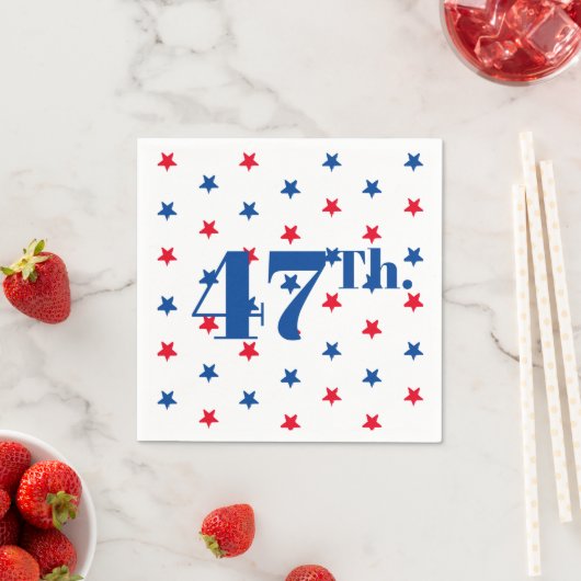 中分類47赤白青星愛国者社長 スタンダードカクテルナプキン (インサイチュ)