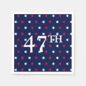 中分類47赤白青星愛国者社長 スタンダードカクテルナプキン (正面)