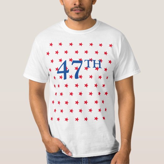 中分類47赤白青星愛国者社長 Tシャツ (正面)