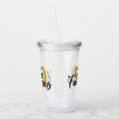 中分類50美しい金ゴールドグリッターギフトパーティー アクリルタンブラー (左)