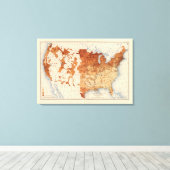 中分類62外国生まれ比 キャンバスプリント (インサイチュ (ウッドフロア))