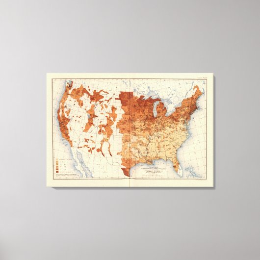 中分類62外国生まれ比 キャンバスプリント (正面)