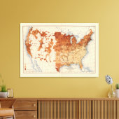 中分類62外国生まれ比 キャンバスプリント (インサイチュ (リビング))