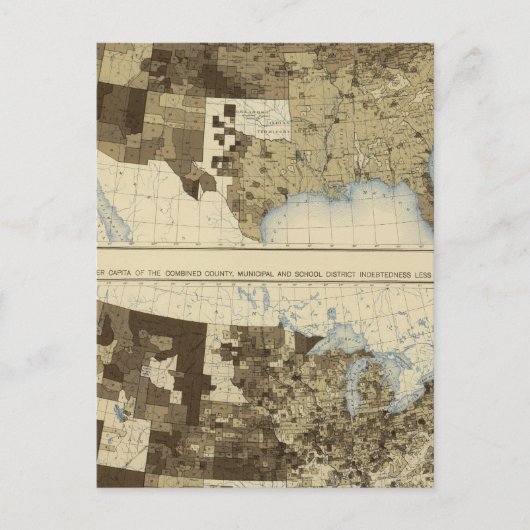 中分類63租税・債務1890 ポストカード (正面)