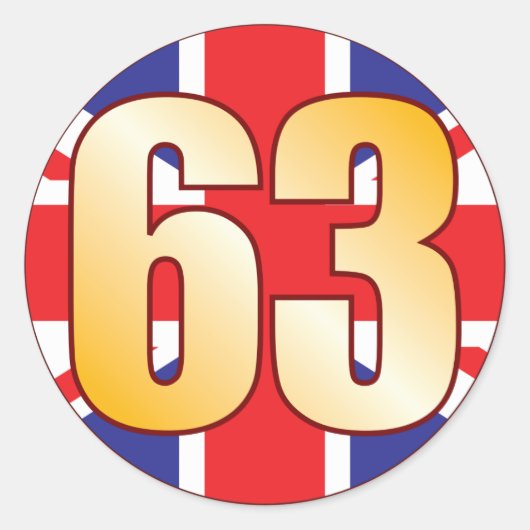 中分類63英国金ゴールド ラウンドシール (正面)