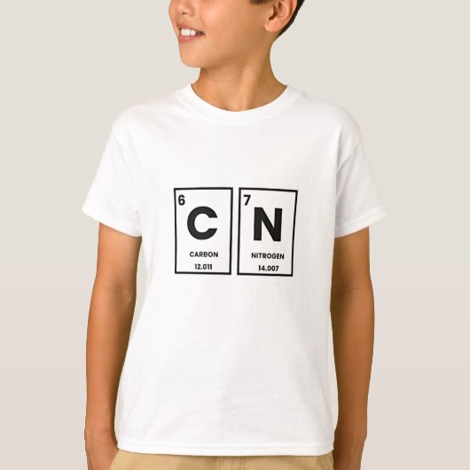 中分類67周期表元素化学メイスンミーム Tシャツ (正面)