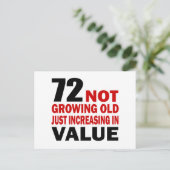 中分類72急成長を続ける誕生日 ポストカード (スタンド正面)