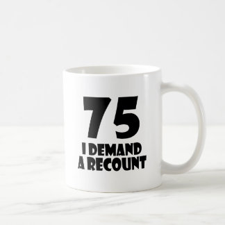 中分類75勘定誕生日デザイン コーヒーマグカップ