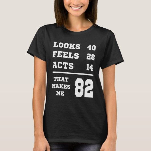 中分類82誕生日ルックス感じアクト Tシャツ (正面)