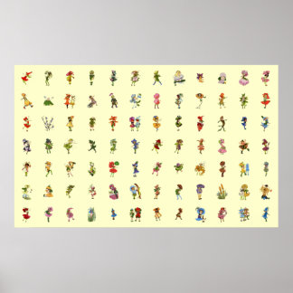 中分類84花こども ポスター