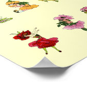 中分類84花こども ポスター (角)