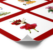 中分類84花こども ポスター (角)