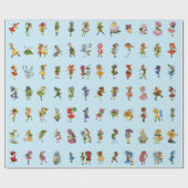 中分類84花こども ラッピングペーパー (フラット)