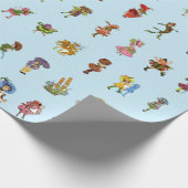 中分類84花こども ラッピングペーパー (角)