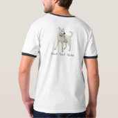 中南米のブルドッグの息を切らす写真 Tシャツ (裏面)