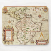 中南米の地図 マウスパッド (正面)