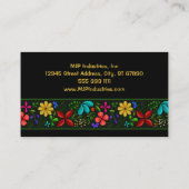 中南米エレガントフォークフローラ従業員 名刺 (裏面)