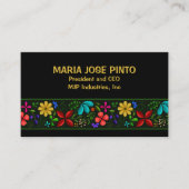 中南米エレガントフォークフローラ従業員 名刺 (正面)