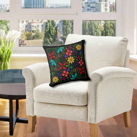 中南米エレガントフォークフローラ装飾用クッション クッション