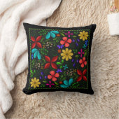 中南米エレガントフォークフローラ装飾用クッション クッション (ブランケット)