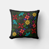 中南米エレガントフォークフローラ装飾用クッション クッション (正面)