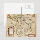 中南米地図 ポストカード (正面/裏面)