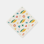 中原子モダン中世紀形状モダンレトロ スタンダードカクテルナプキン (角)